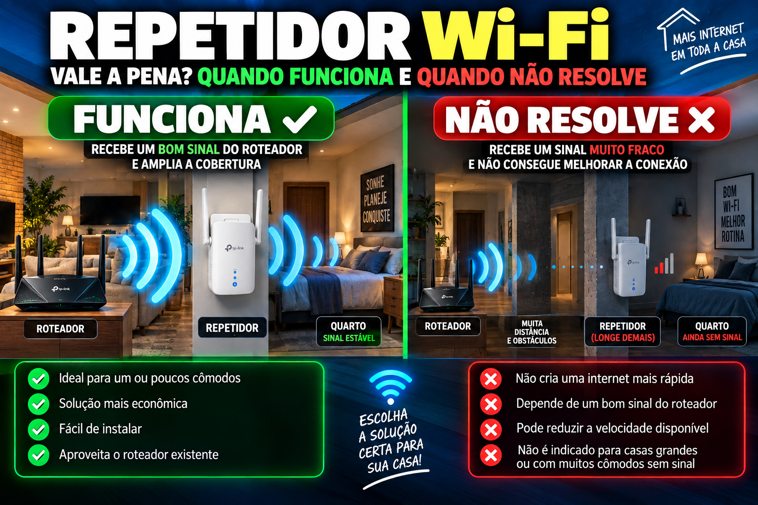 Repetidor Wi-Fi vale a pena? Quando funciona e quando não resolve